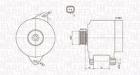 ALTERNATOR RENAULT LAGUNA MAGNETI MARELLI 063731653010