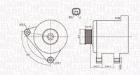 ALTERNATOR CITROEN MAGNETI MARELLI 063731674010