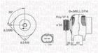 ALTERNATOR VAG MAGNETI MARELLI 063731394010
