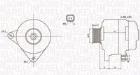 ALTERNATOR RENAULT MAGNETI MARELLI 063731959010