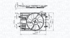 Wentylator, chłodzenie silnika MAGNETI MARELLI 069422828010